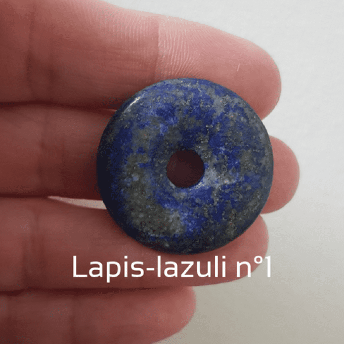 Collier Pi Chinois Lapis Lazuli pierre naturelle (3cm)