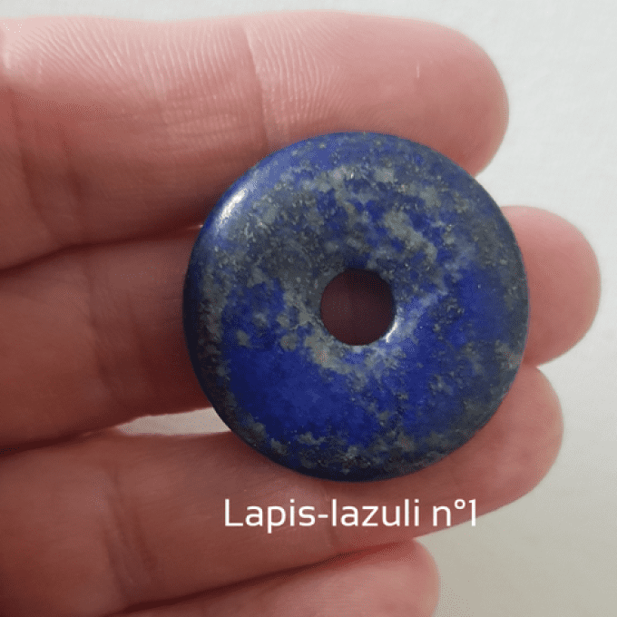 Collier Pi Chinois Lapis Lazuli pierre naturelle (3cm)