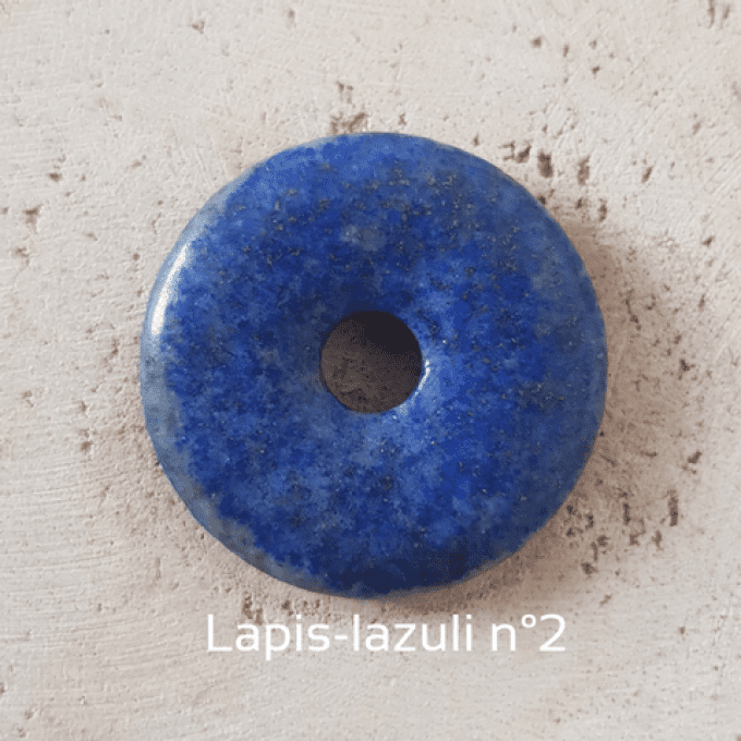 Collier Pi Chinois Lapis Lazuli pierre naturelle (3cm)