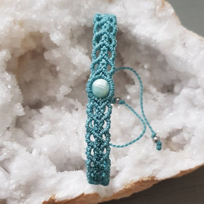 Bracelet confiance / estime de soi, expression Amazonite 