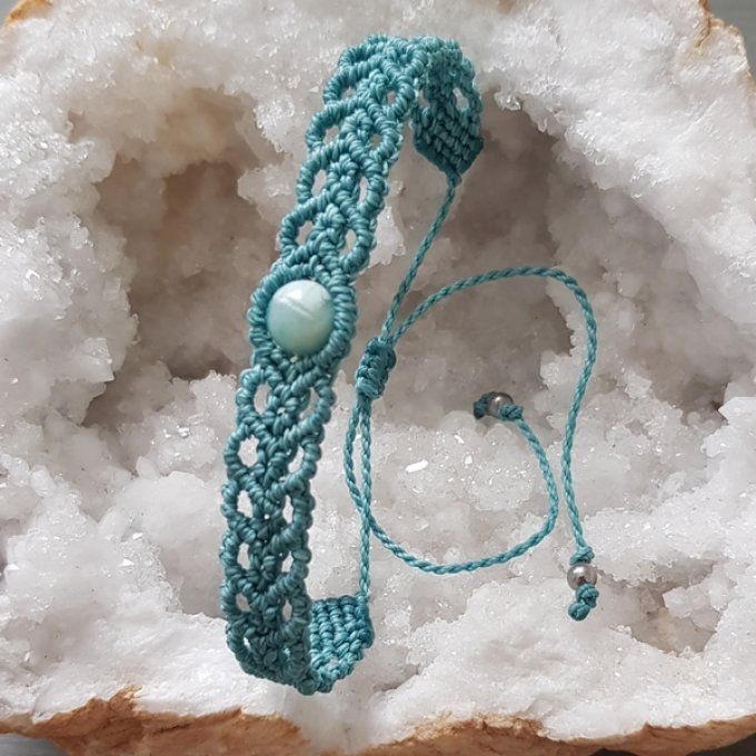 Bracelet confiance / estime de soi, expression Amazonite 